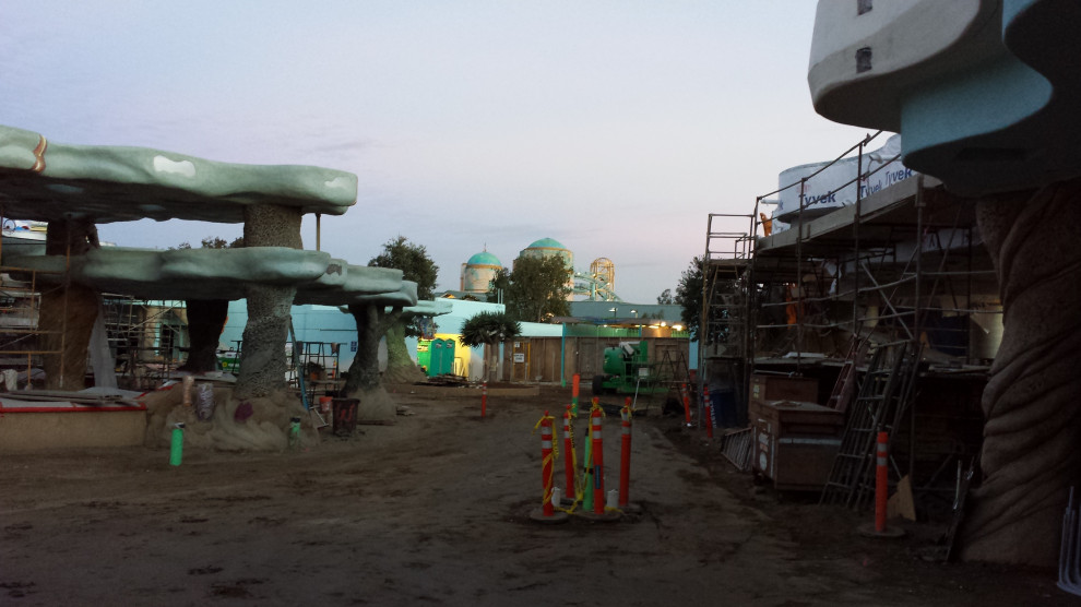 Early morning on site at Sea World San Diego