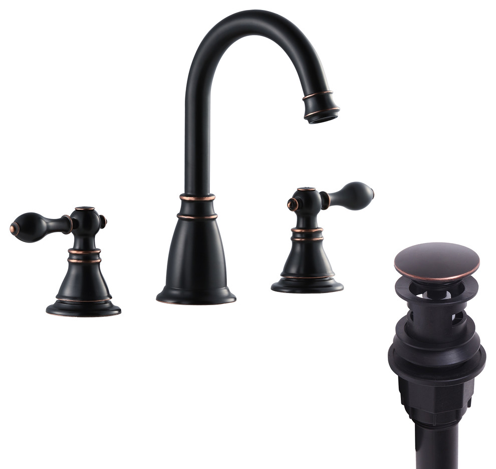 Cosette 8-Inch Widespread 2-Handle Bathroom Faucet, Oil Rubbed Bronze ...