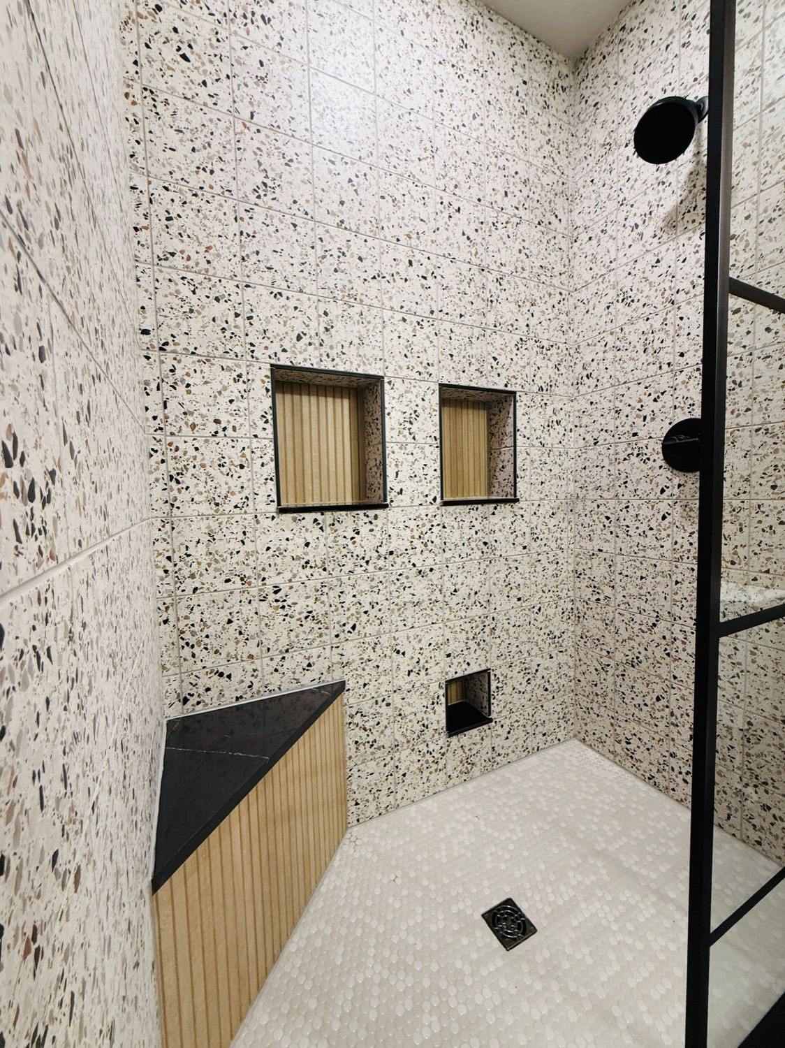 Terrazzo Custom Tiled Shower