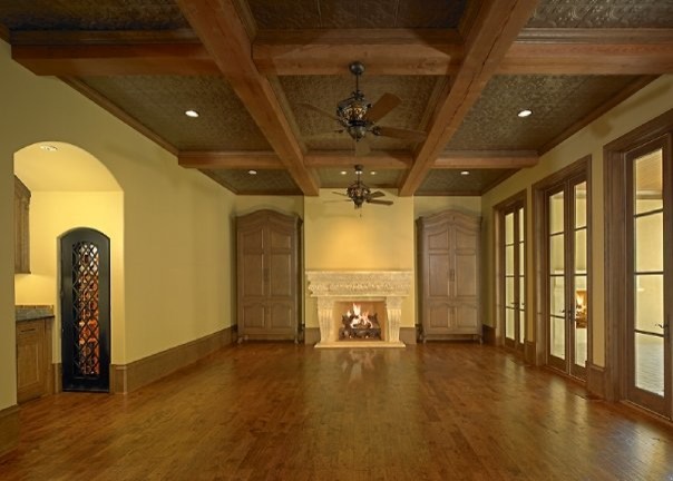 Inspiration for a traditional family room in Dallas.