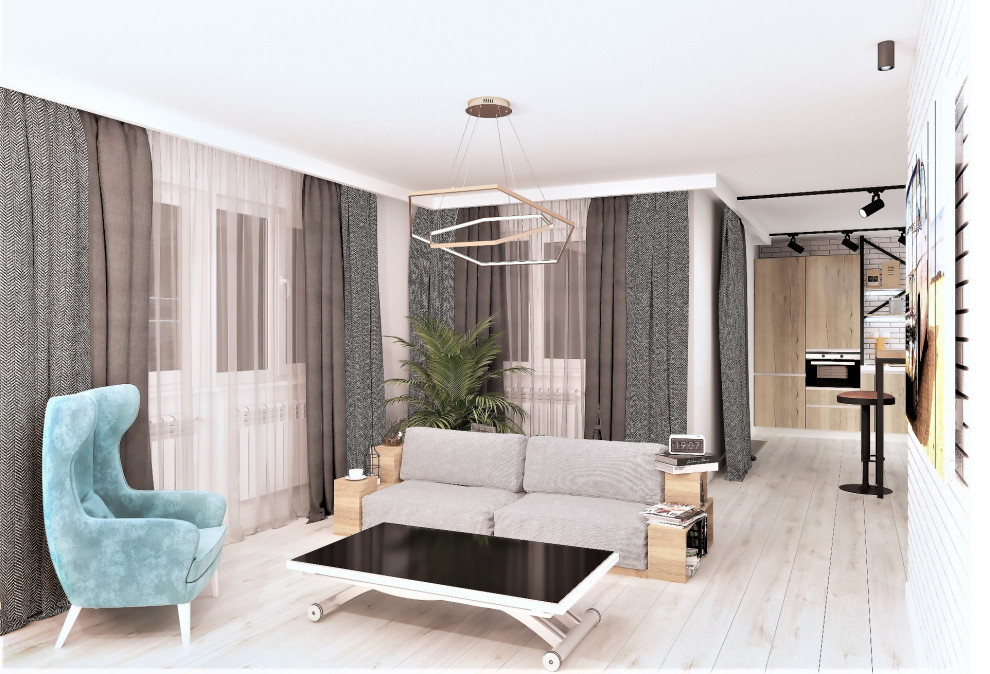 Дизайн интерьера дома 1-го этажа