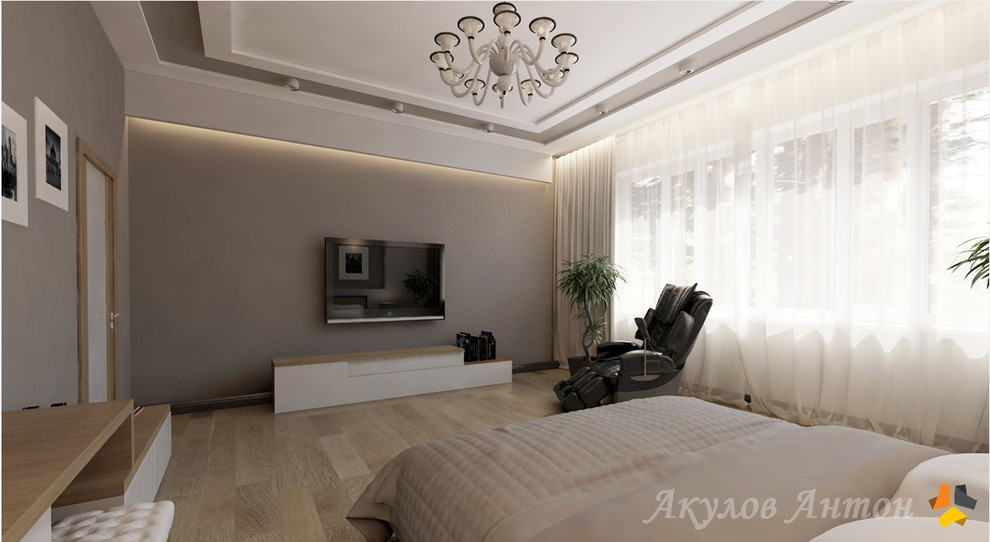 Дизайн-проект интерьера коттеджа в с.Малая Валяевка. 195 кв.м.