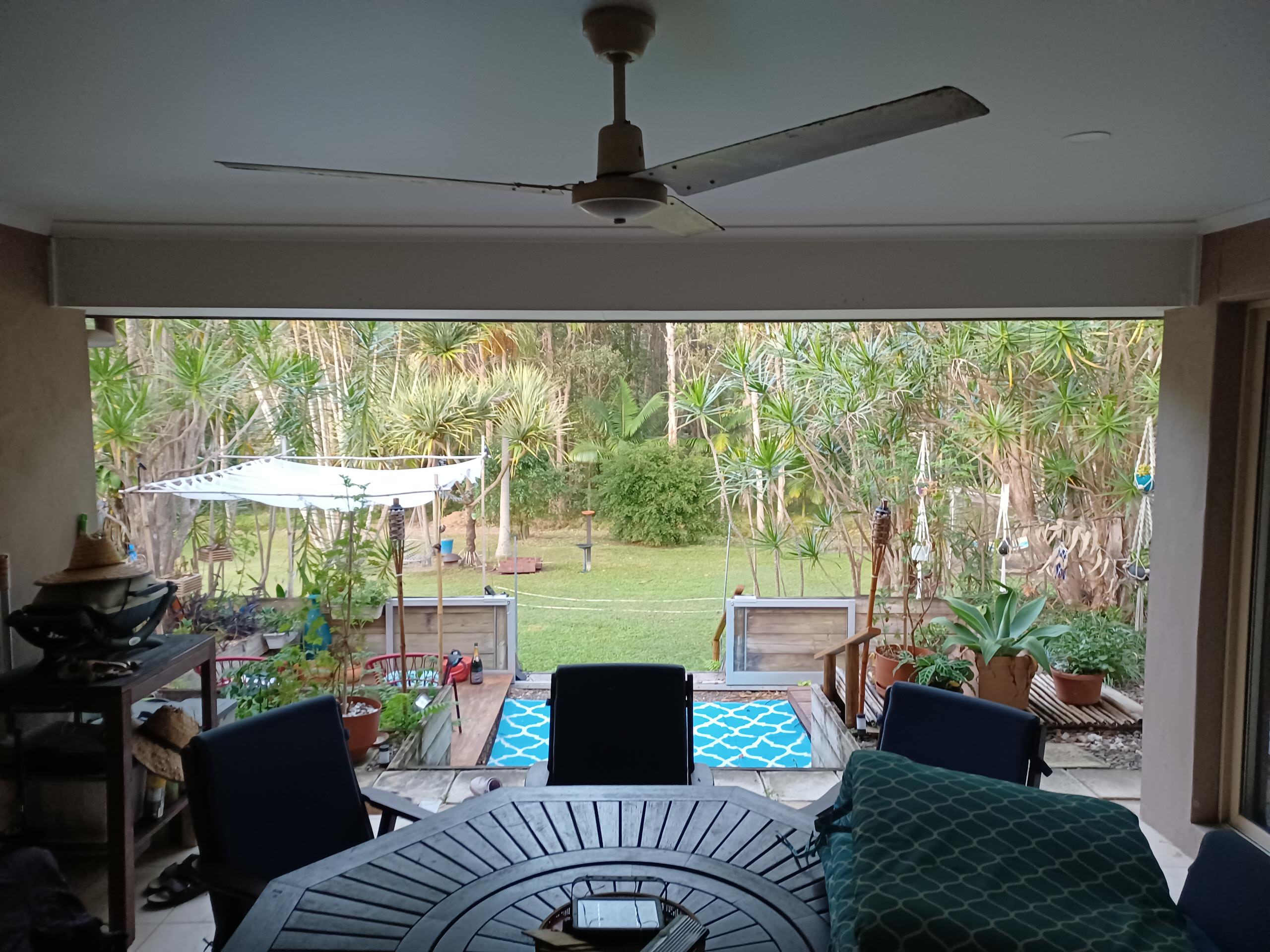 Before photo, Alfresco area.