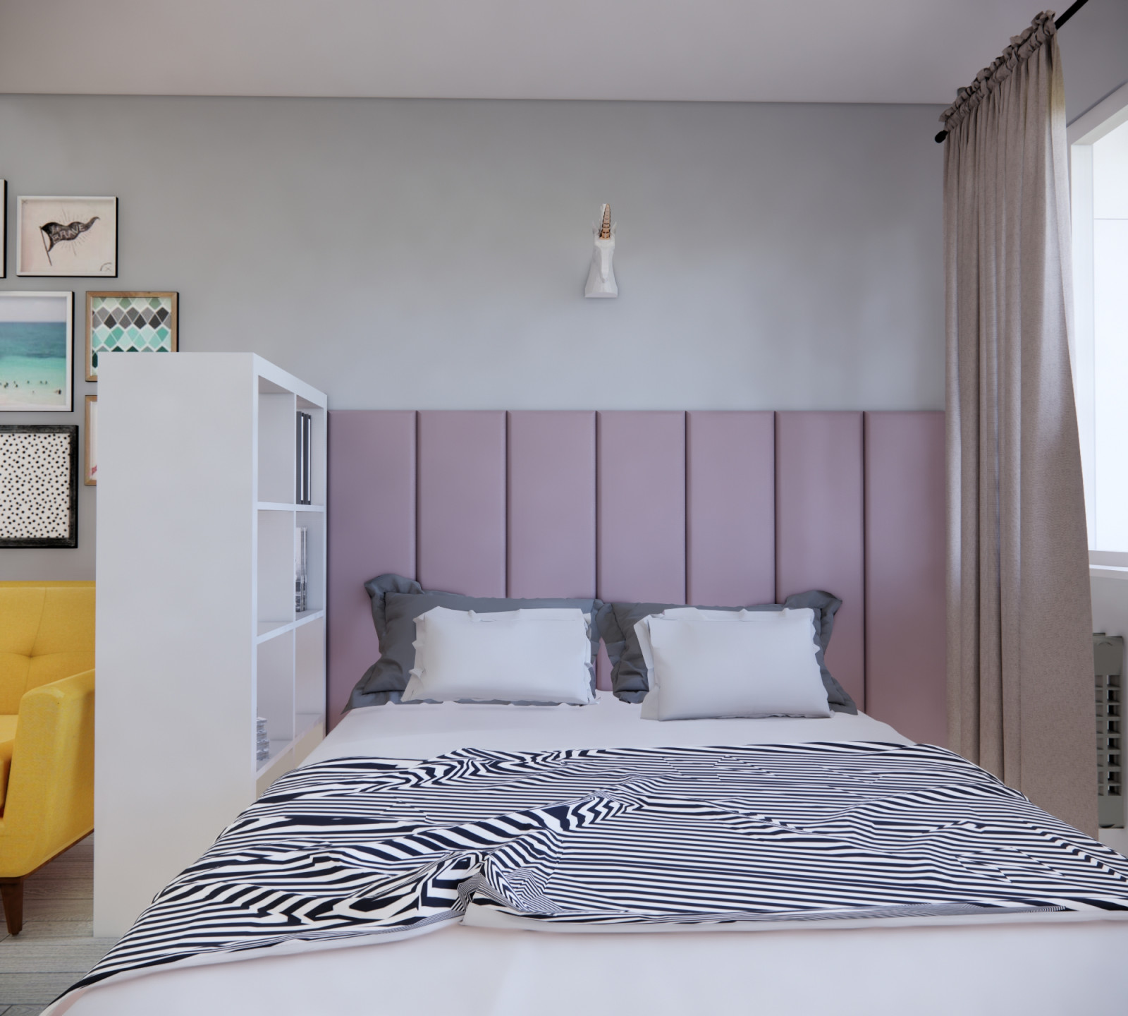 Скандинавская однушка с яркими акцентами