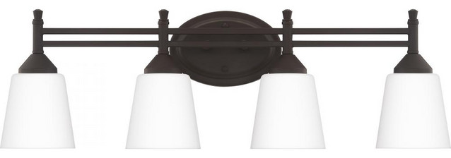 Quoizel-Lighting BLG8628OZ Billingsley 4-Light Bathroom-Light, Old Bronze