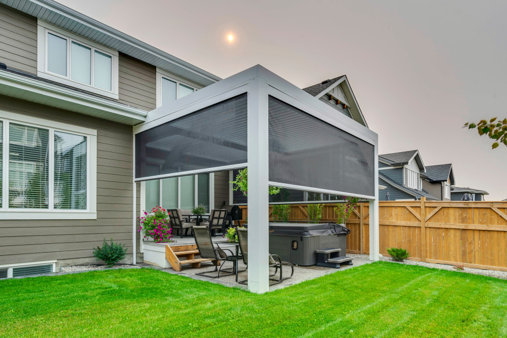 SW Calgary StruXure Pergola with Phantom Screens Traditional Porch