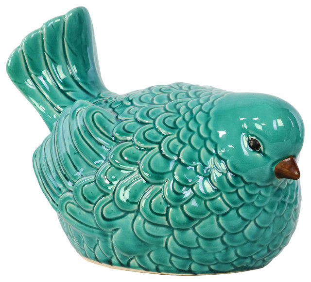 Ceramic Nodding Bird Figurine Traditional Decorative Objects And