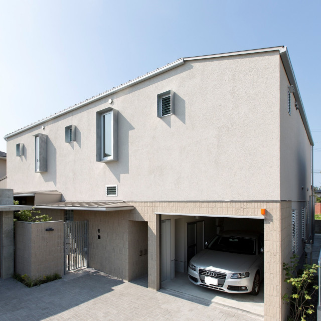大谷町の家／コートハウス moderno-fachada