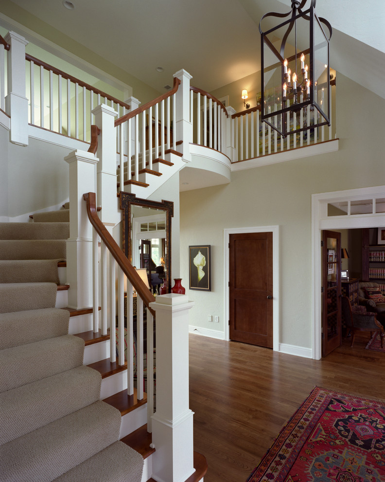 Photo of a transitional staircase in Milwaukee.