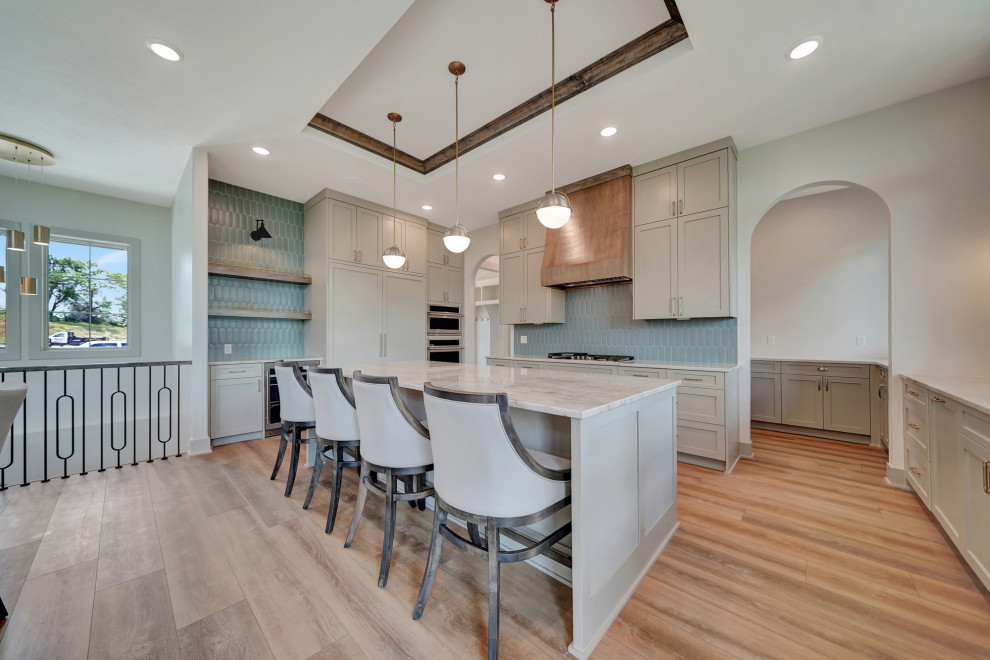 Inspiration for a transitional kitchen remodel in Omaha