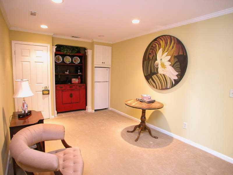 Small Basement Bar Area