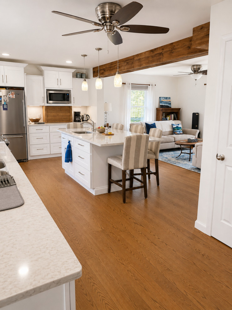 Jackson | White Shaker Kitchen & Formal Livingroom Open Concept