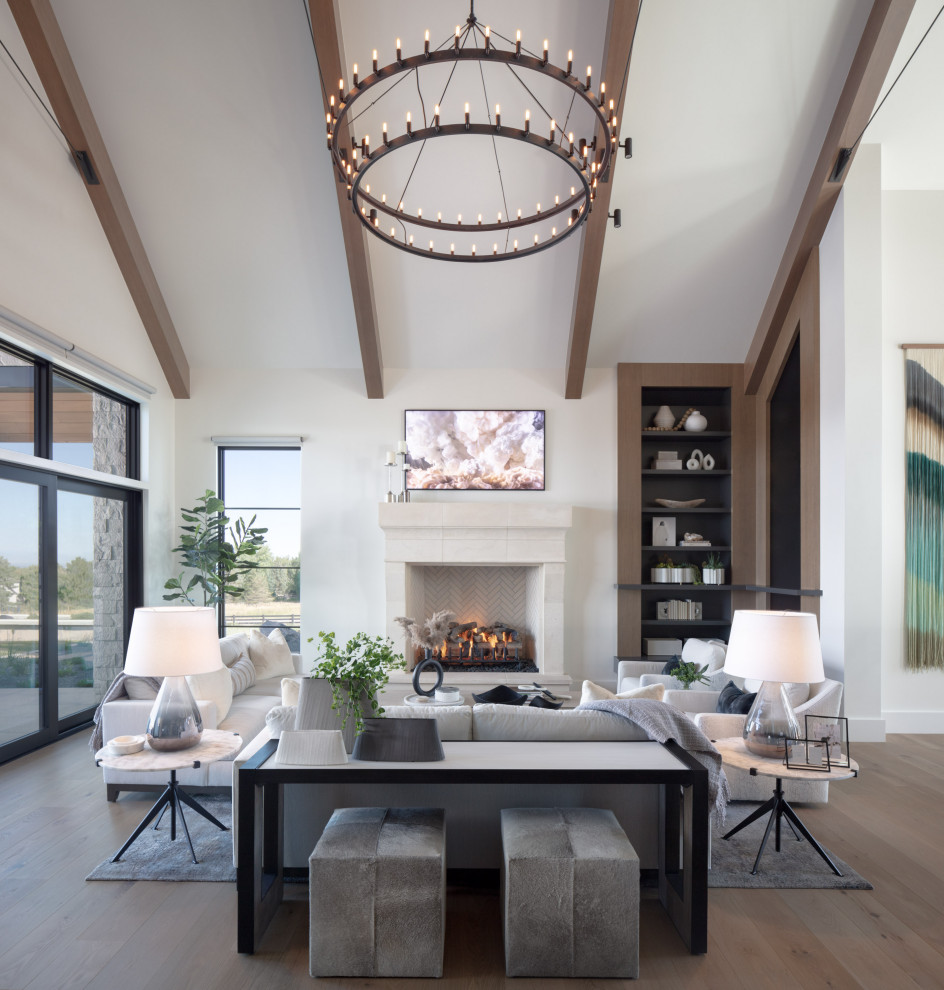 Inspiration for a transitional home design remodel in Denver
