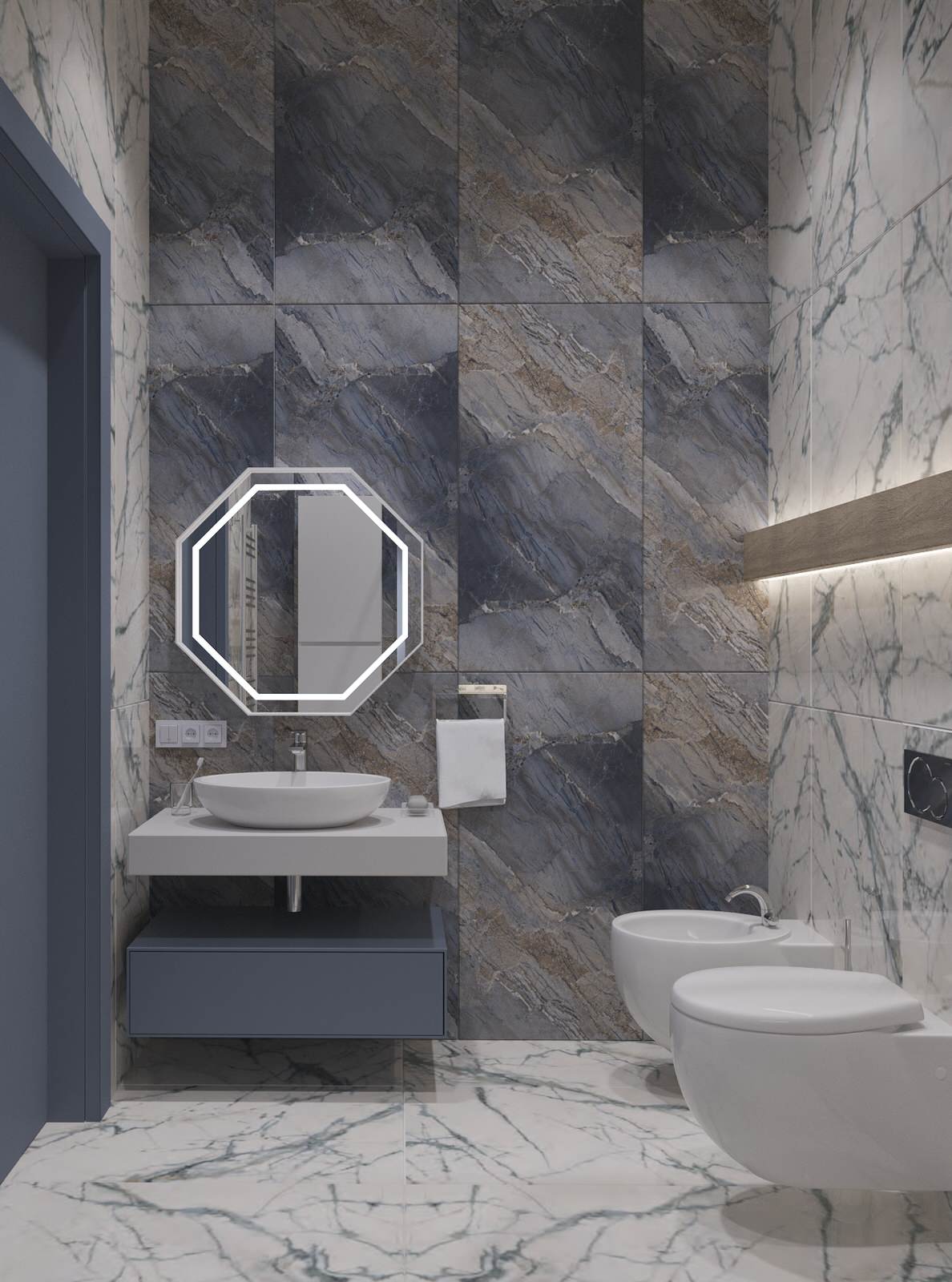 Интерьер двухэтажного загородного дома