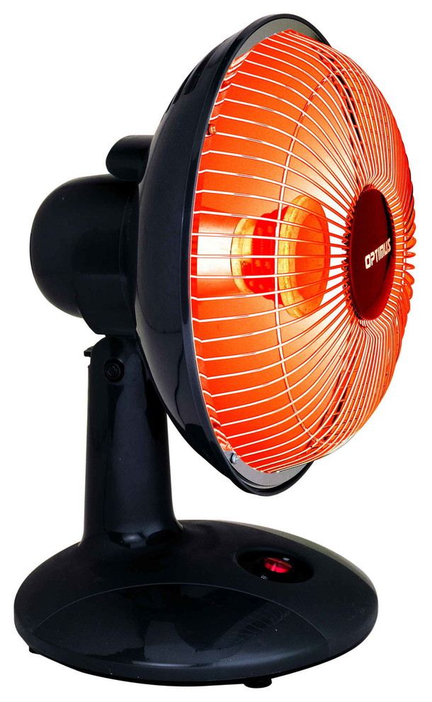 Optimus H4110S Heater 9 Inch Dish 300W Ultra Quiet Handle