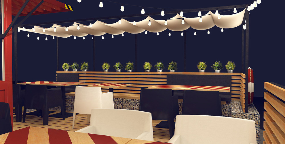 Проект уличного кафе быстрого питания