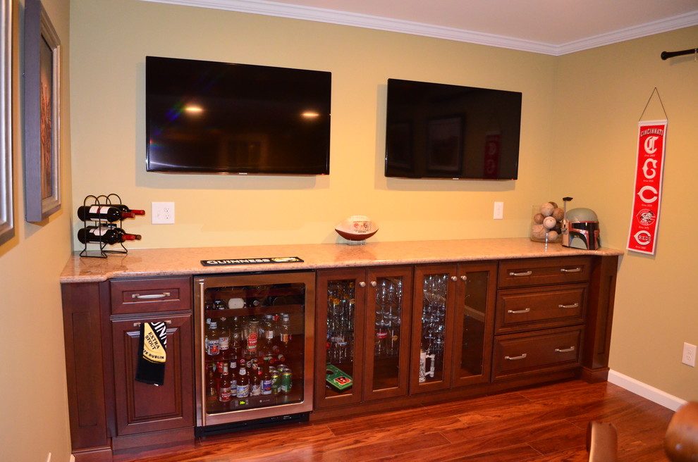 Traditional basement in Cincinnati.