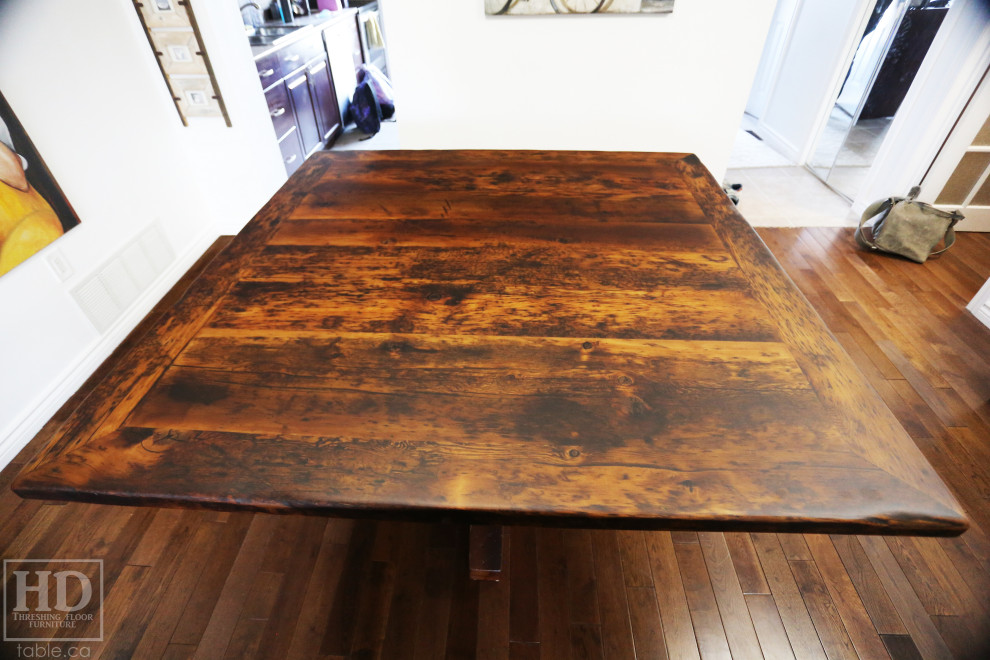 Inspiration for a rustic dining room remodel in Toronto