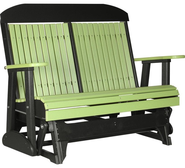 Luxcraft 4 Recycled Plastic Highback Outdoor Glider
