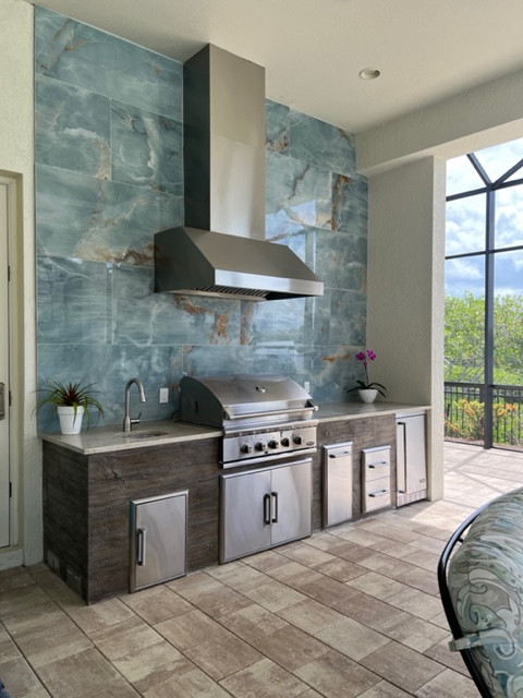 Outdoor kitchen project Fort Myers