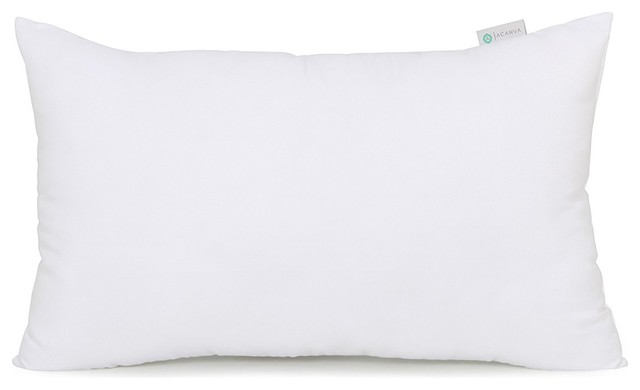 Acanva Hypoallergenic Pillow Insert Form Cushion 18/" L x 18/" W Pack of 4