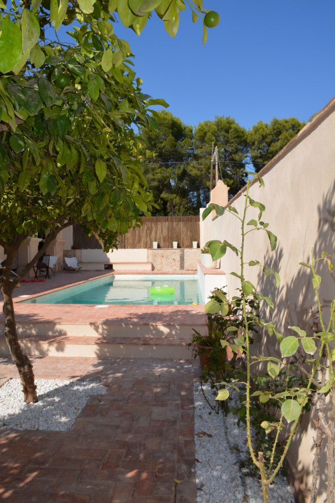 Piscina en vivienda unifamiliar existente