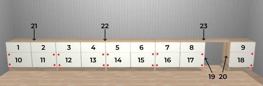 Комод-стол для Ильи и Анастасии