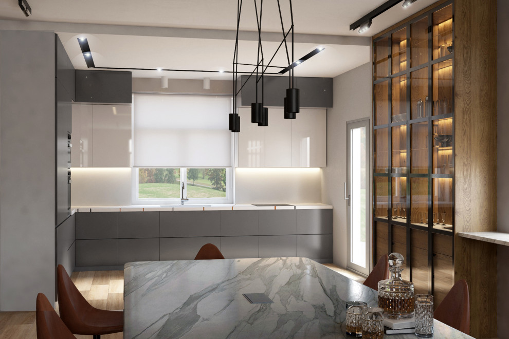 Кухня-гостиная в современном стиле