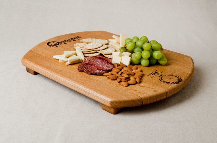 Barrel Head Cheeseboard with Cooperage Stamp