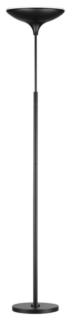 71 in. Matte Black Energy Star Dimmable LED Floor Lamp Torchiere