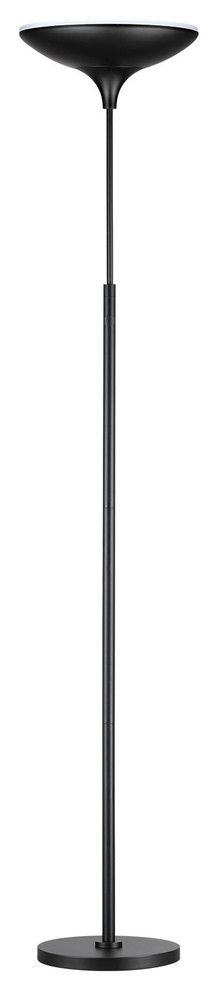 71 in. Matte Black Energy Star Dimmable LED Floor Lamp Torchiere