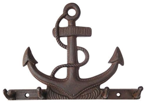 Rust Cast Iron Anchor Hook