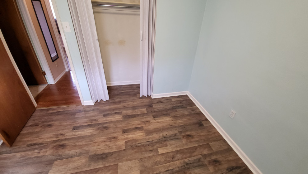small room flooring installation