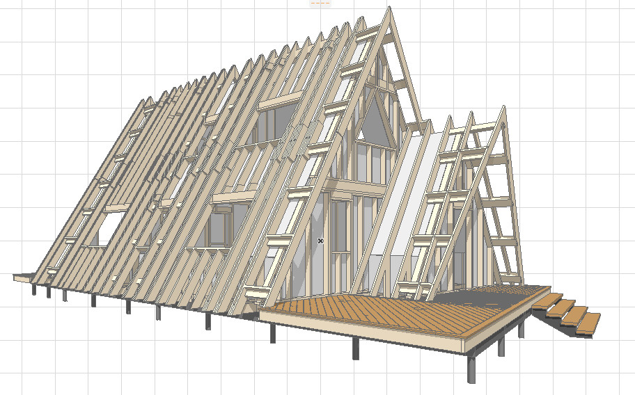 Дом-шалаш A-Frame