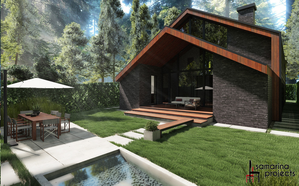 Дом 2- этажный в стиле ЛОФТ