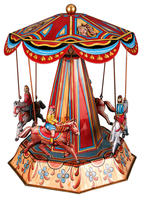 tin carousel toy