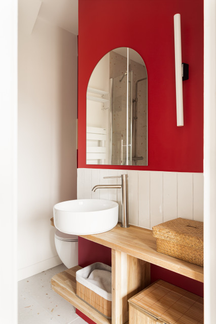 Am&eacute;nagement d'u 90m&sup2; &agrave; Nogent modern-badezimmer