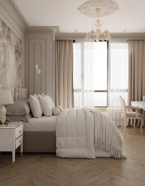 Светлая квартира 112,55 м² в современном стиле