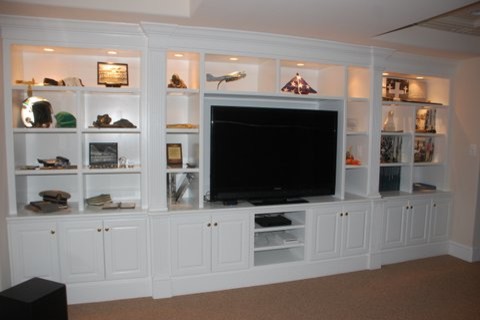 This is an example of a traditional basement in Orlando.