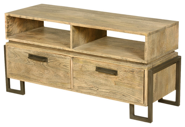 Modern Rustic Fusion Solid Wood Media Console Tv Stand Modern Rustic Fusion Solid Wood Media Console Tv Stand