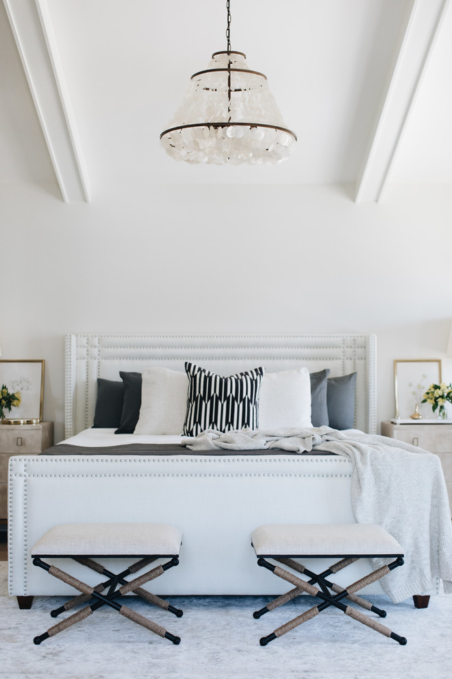 Inspiration for a transitional bedroom remodel in Chicago