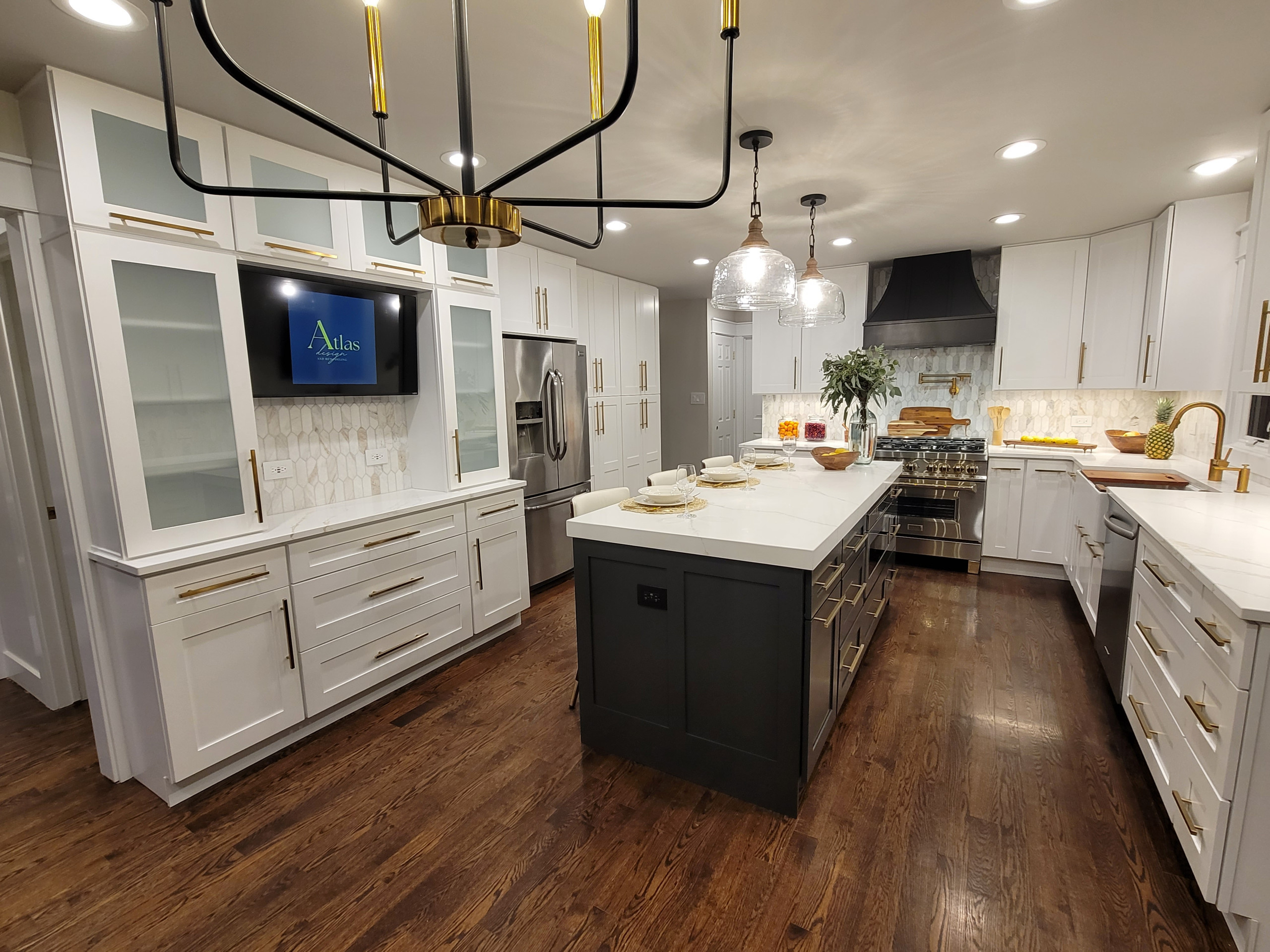 Custom Kitchen with Built-ins and Butler's Pantry