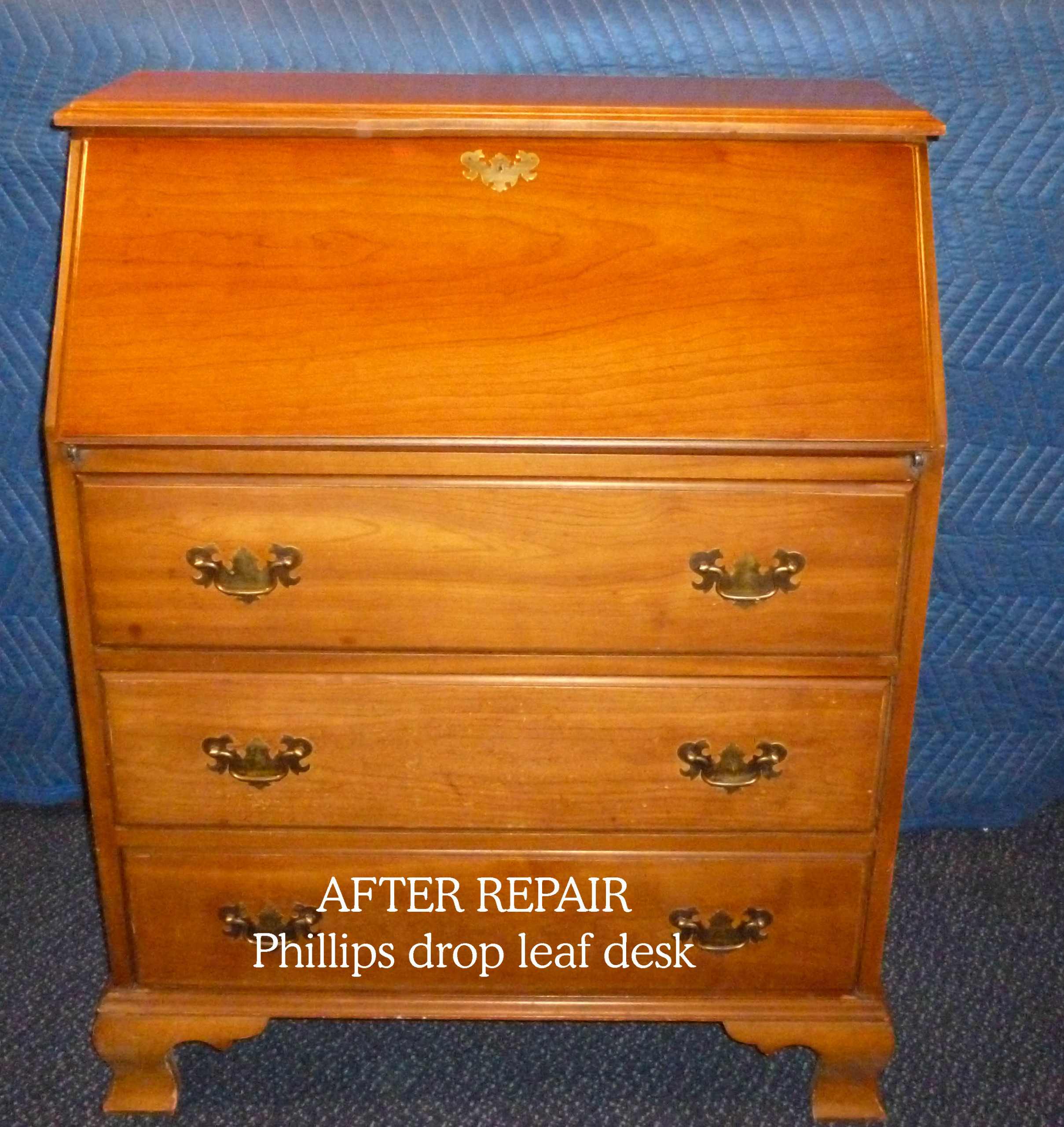 Phillips drop leaf desk repair