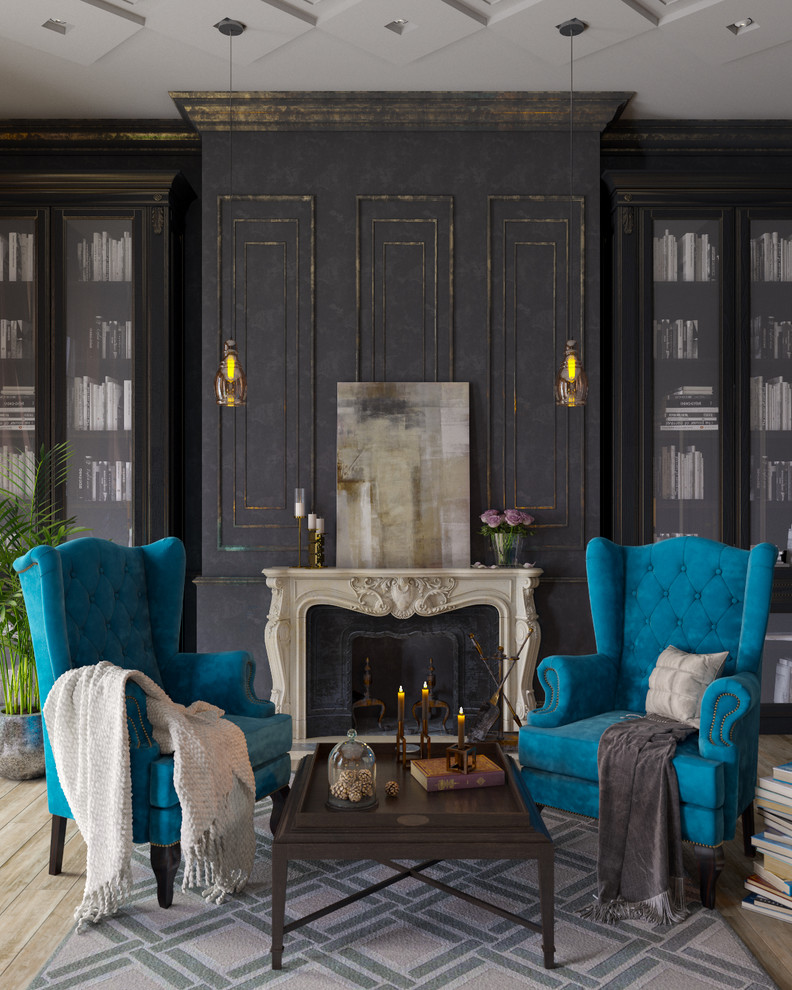 Спальня в темных тонах