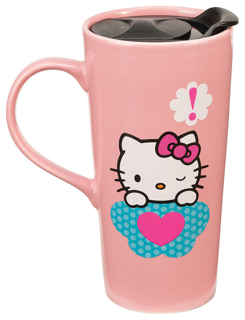 Hello Kitty Stars 20-Oz. Ceramic Travel Mug