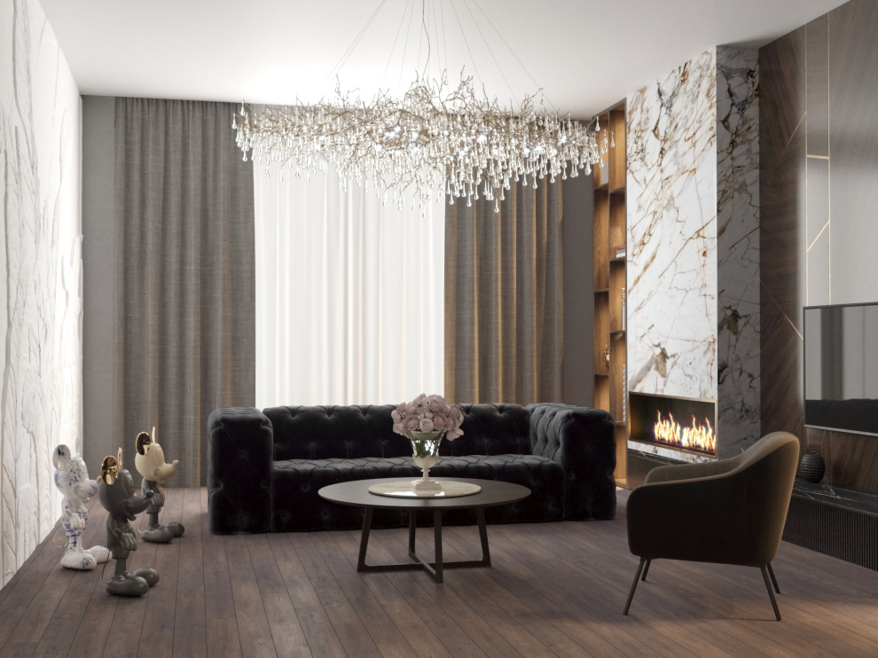 Гостинная в загородном доме