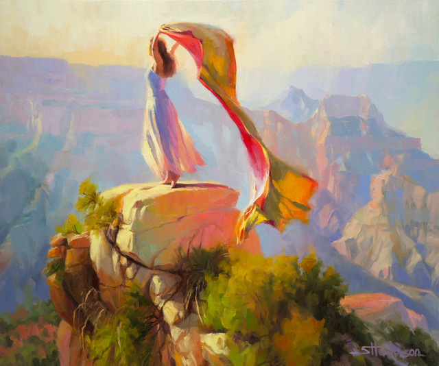 Spirit of the Canyon Artwork -- Original Oil Painting 