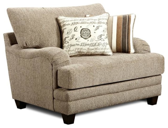 Chelsea Home Warren Chair Upholstered in Wampum Taupe