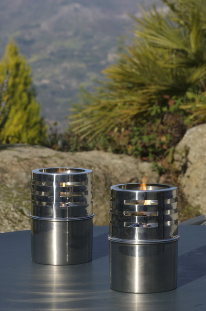 Copper and Stainless Outdoor Oil Lamp