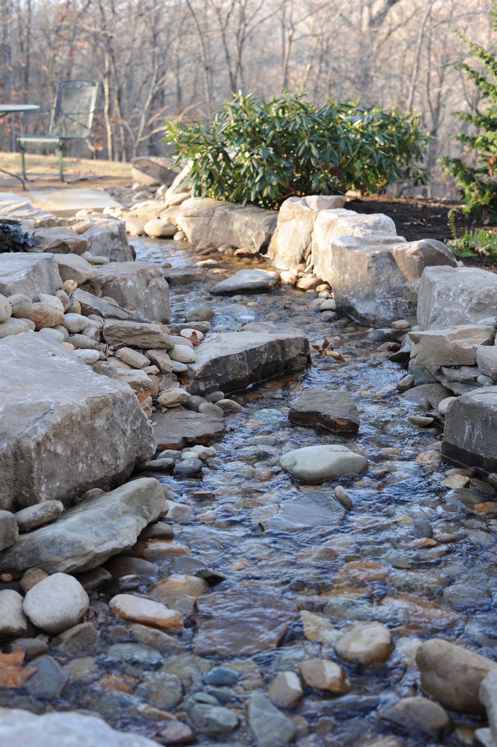 Custom Landscape with Water Features